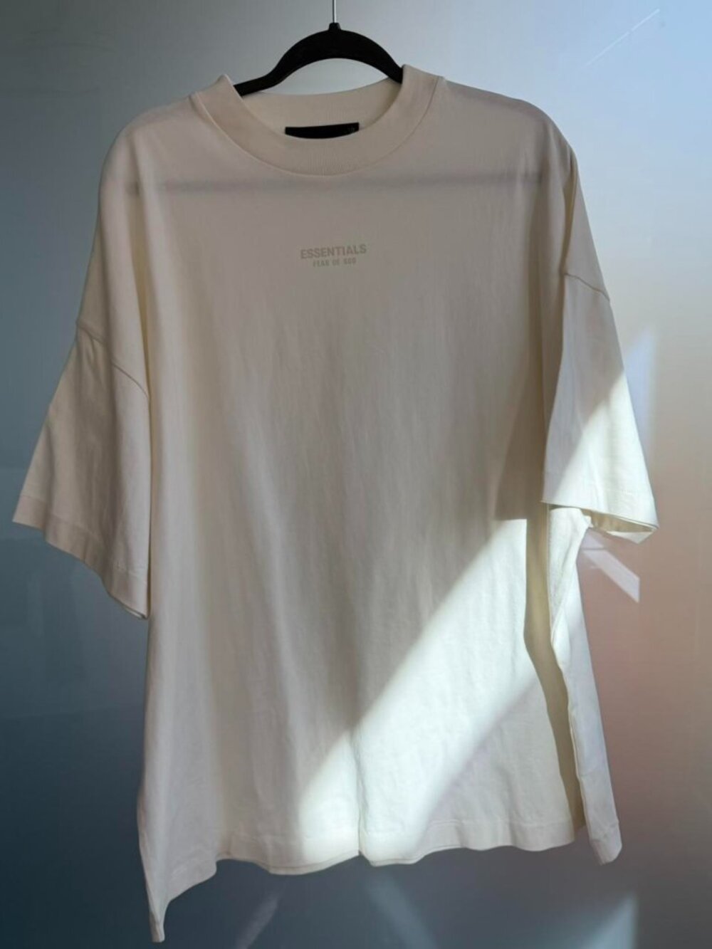 Essentials Fear Of God Cream Oversized Tee